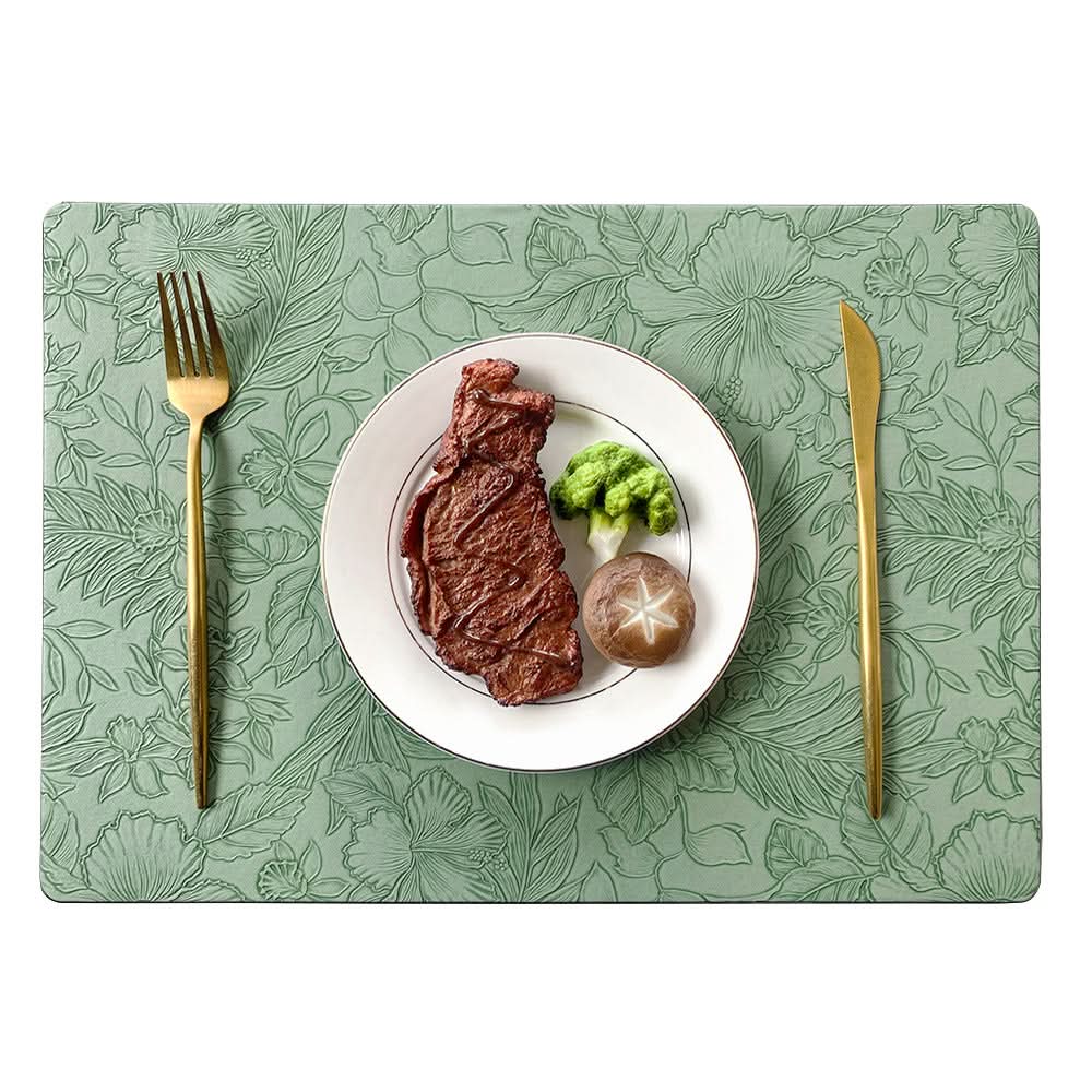 Double-Sided Leather Non-Slip Dining Mat