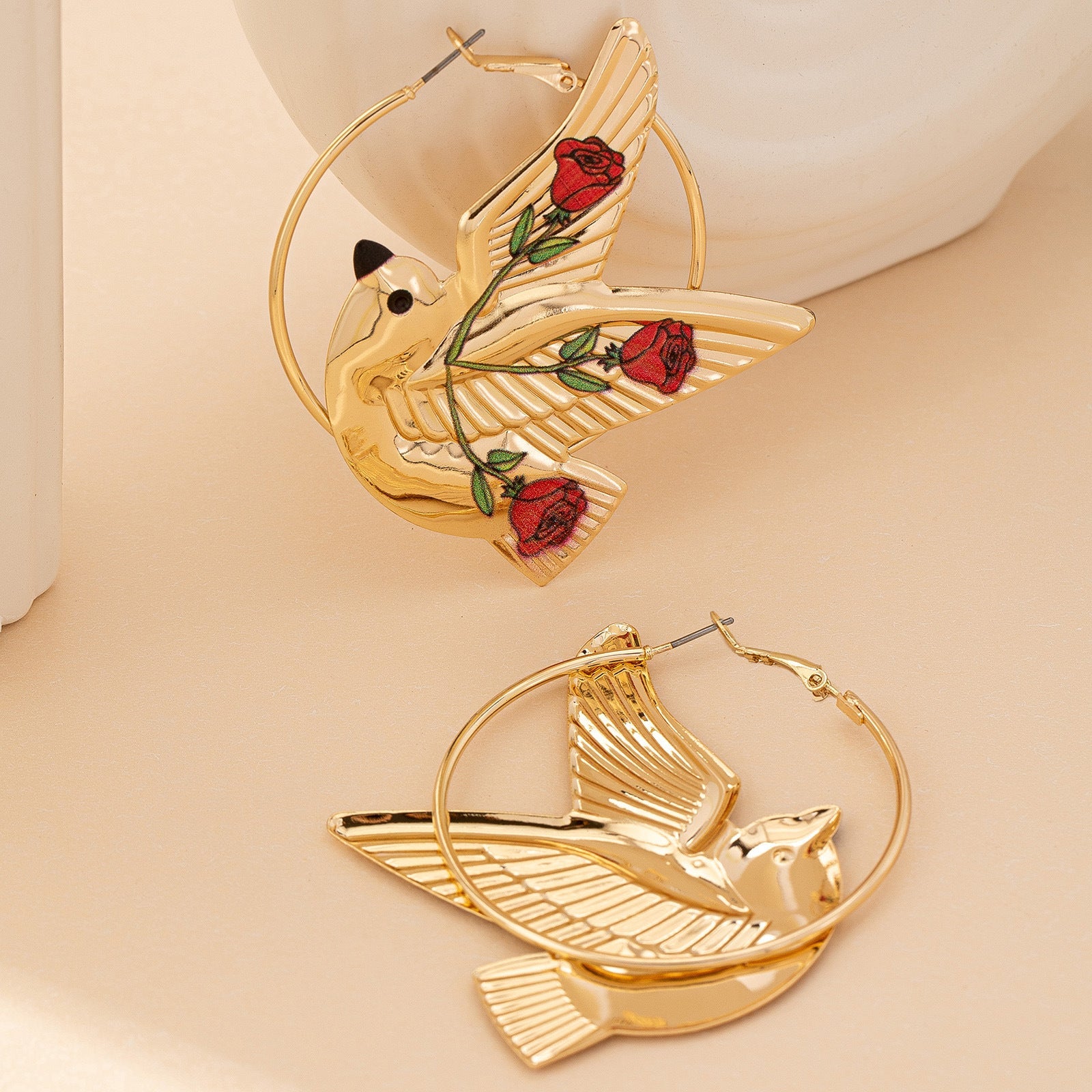 Peace Dove Earrings for Women – Alloy Animal Design Fashion Jewelry