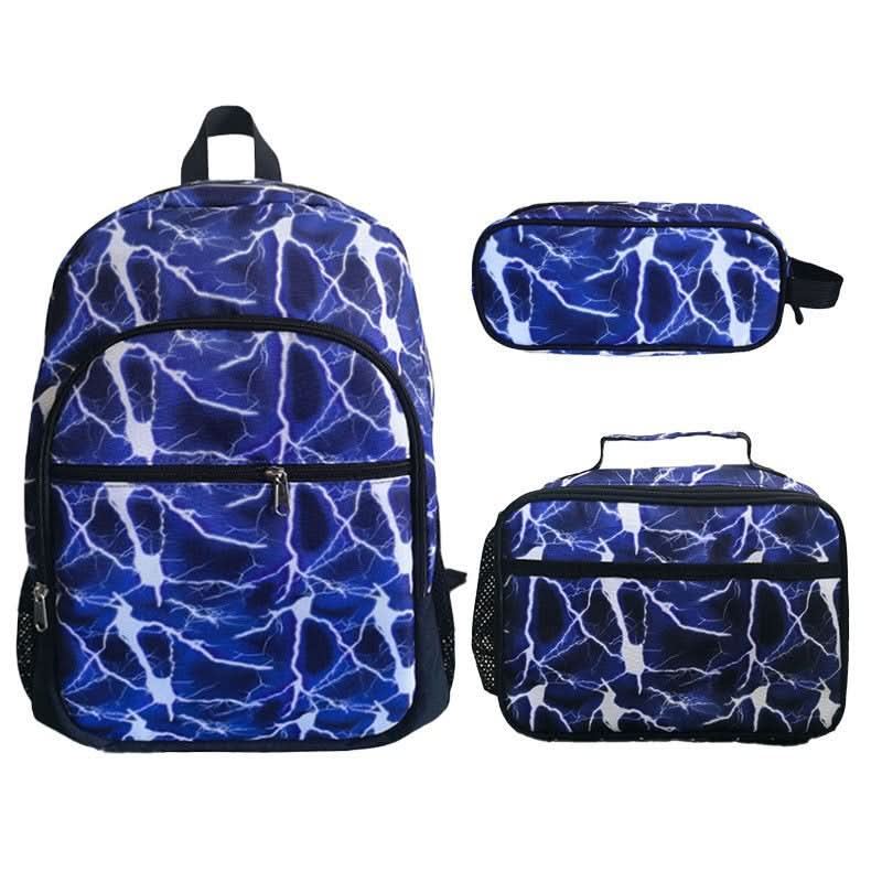 Cute Kids School Backpack Set – Oxford Cloth School Bag with Lunch Bag & Pencil Case (3-piece)