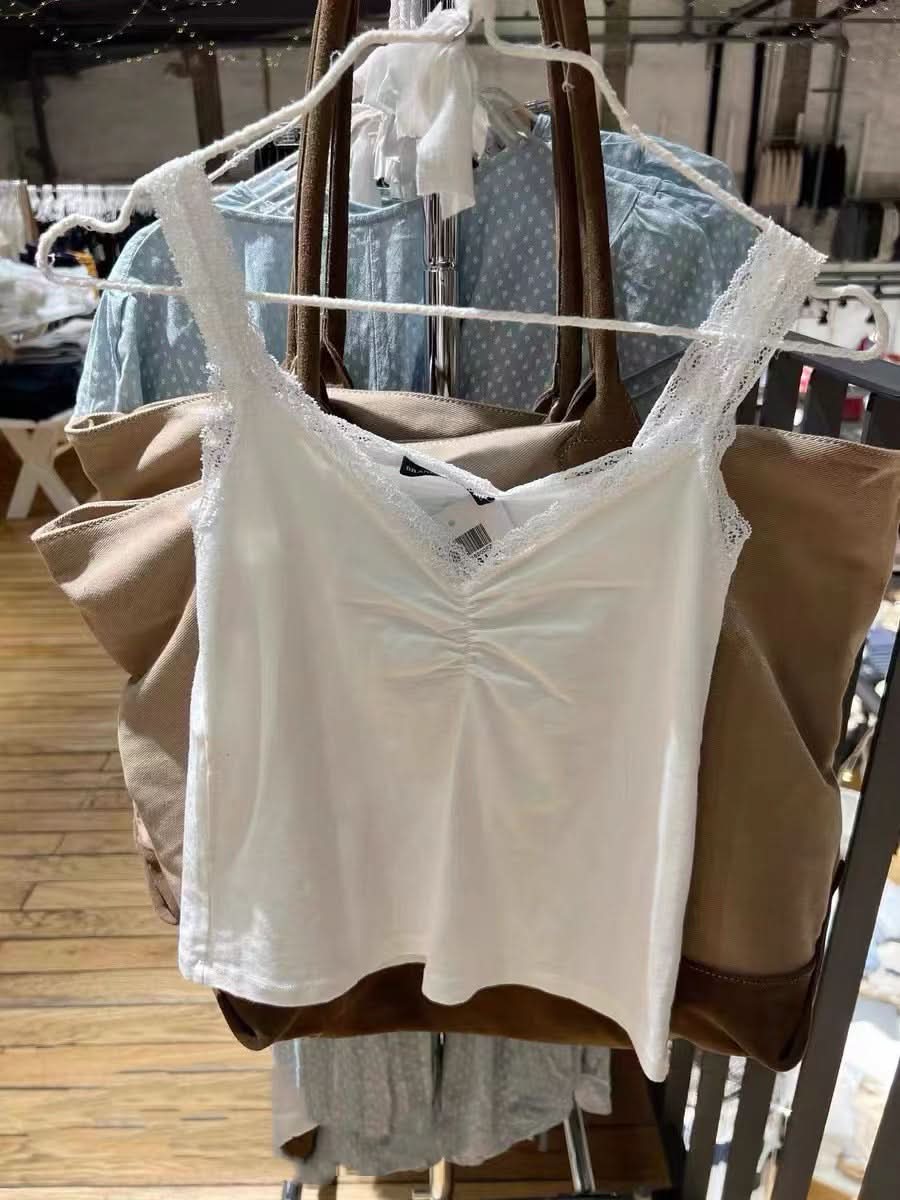 V-Neck Lace Camisole - Sweet & Versatile