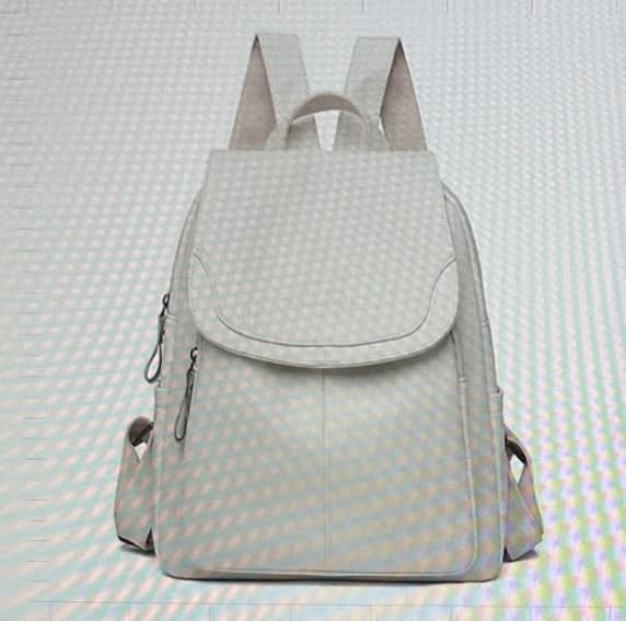 Women's Soft Leather Backpack – With Hidden Zipper Pockets