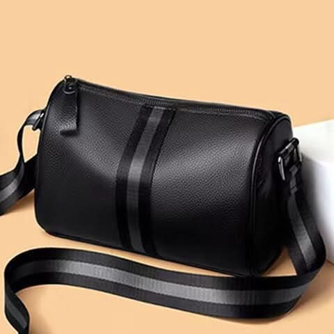 Men’s PU Leather Crossbody Travel Bag – Waterproof Lightweight Shoulder Bag