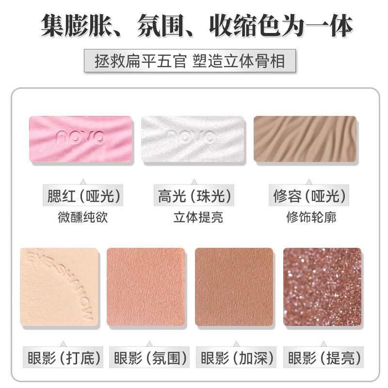 27-Color Eyeshadow Palette – Multi-Use, Low-Saturation Matte & Shimmer Shades