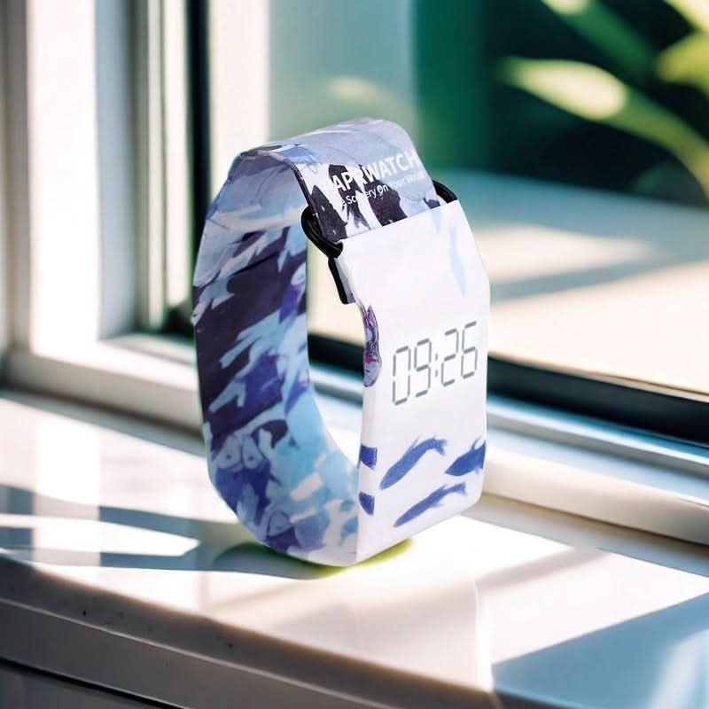 Trendy Paper Watch for Boys – Lightweight Digital Student Gift | Creative Design