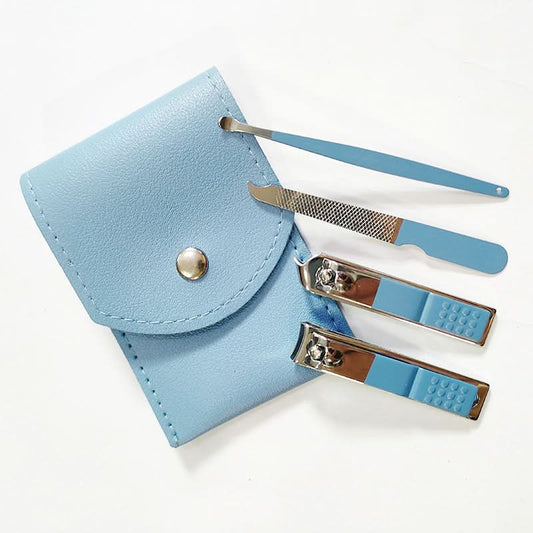 12-Piece Nail Clipper & Manicure Set - Folding Package with Eyebrow Tools