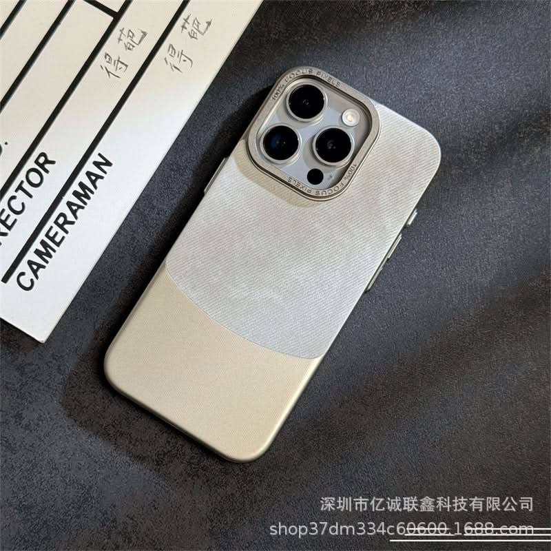 Luxury Velvet iPhone 15 & 14 Case - Shockproof, Anti-Fingerprint Cover