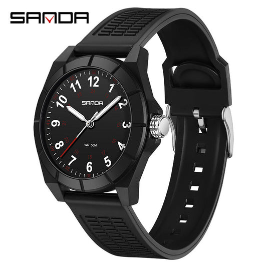 Sanda Luminous Student Quartz Watch – Waterproof Casual Kids Wristwatch