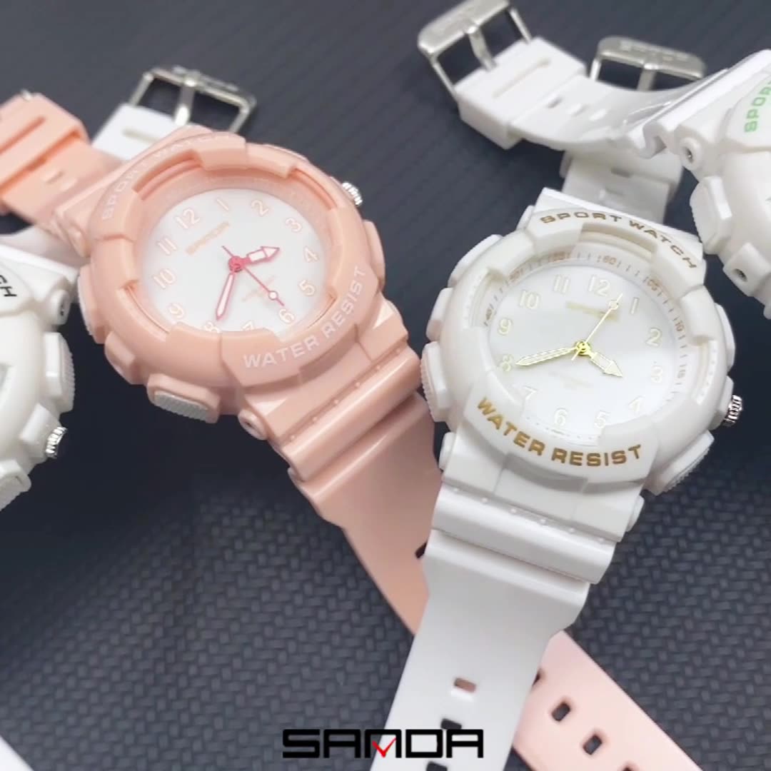 Sanda Waterproof Digital Sports Watch – Stylish Unisex Quartz Watch for Teens