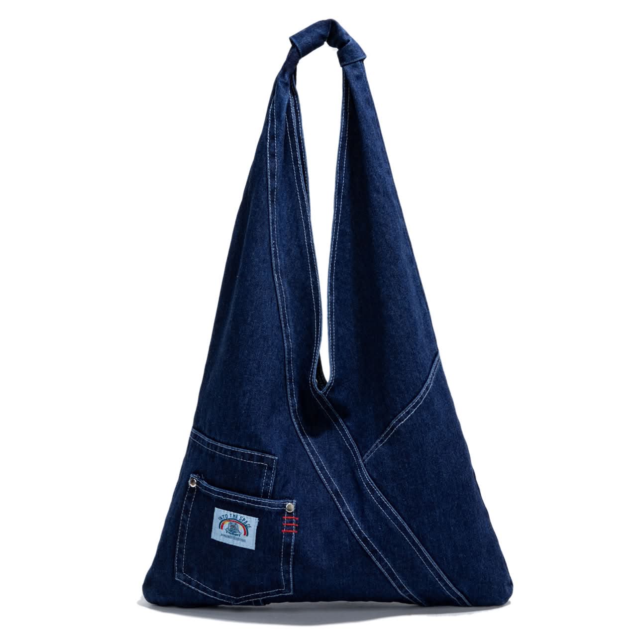 Retro Canvas Denim Shoulder Bag – Large-Capacity Street Style Bag for Women & Students