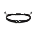 1 pc. Braided Letter A Heart Bracelet, Unisex