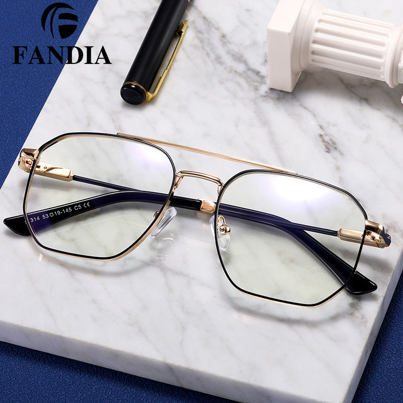 Men’s Ultra-Light Full Frame Blue Light Blocking Glasses – Classic Metal Eyewear