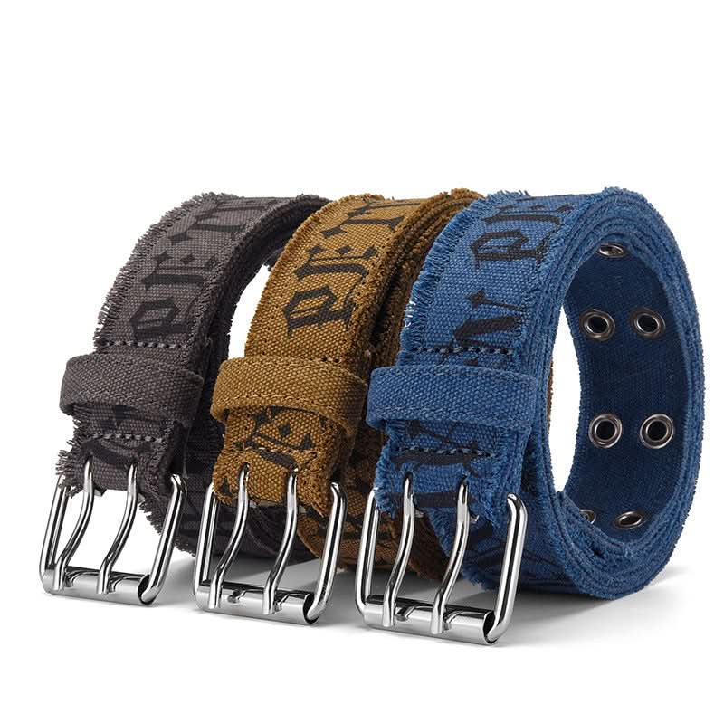 Men’s Canvas Belt with Pin Buckle