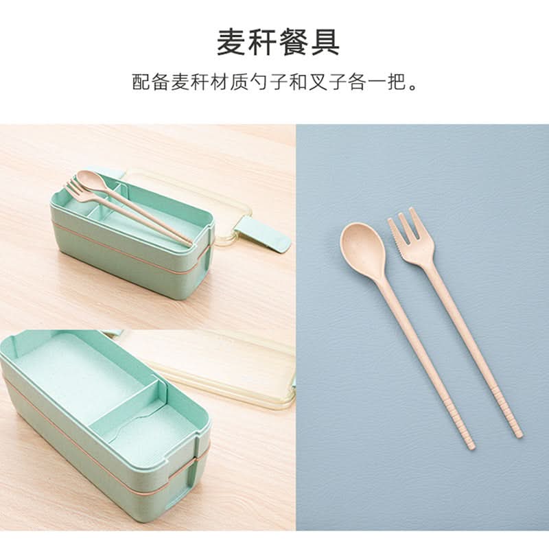 Three-Layer Microwave-Safe Bento Lunch Box with Soup Can – 900ml