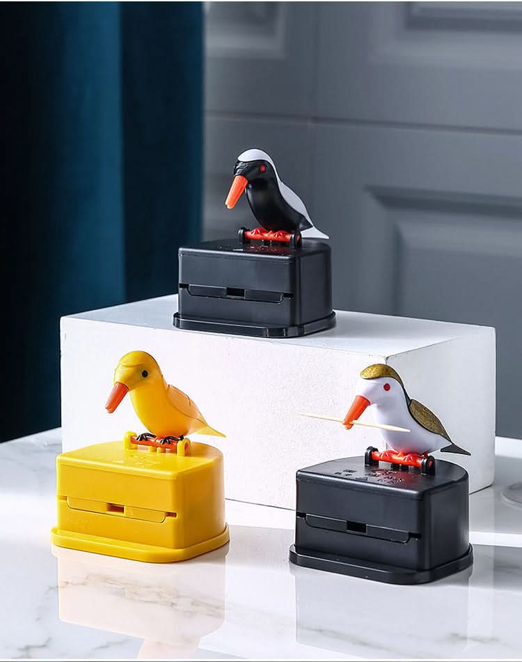 Automatic Bird Toothpick Holder – Push-Type Dispenser