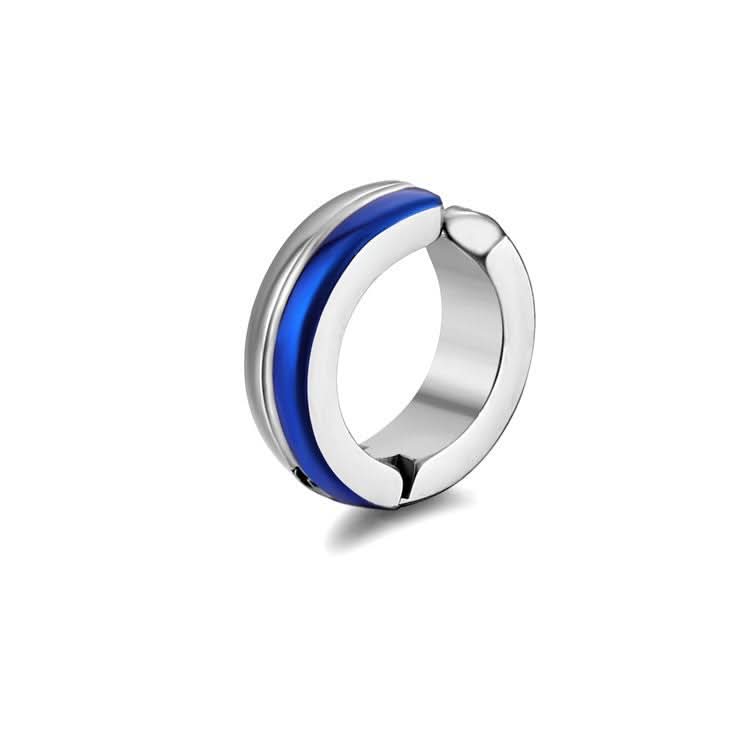 Men’s Minimalist Titanium Steel Hoop Ear Clips – No Piercing Jewelry