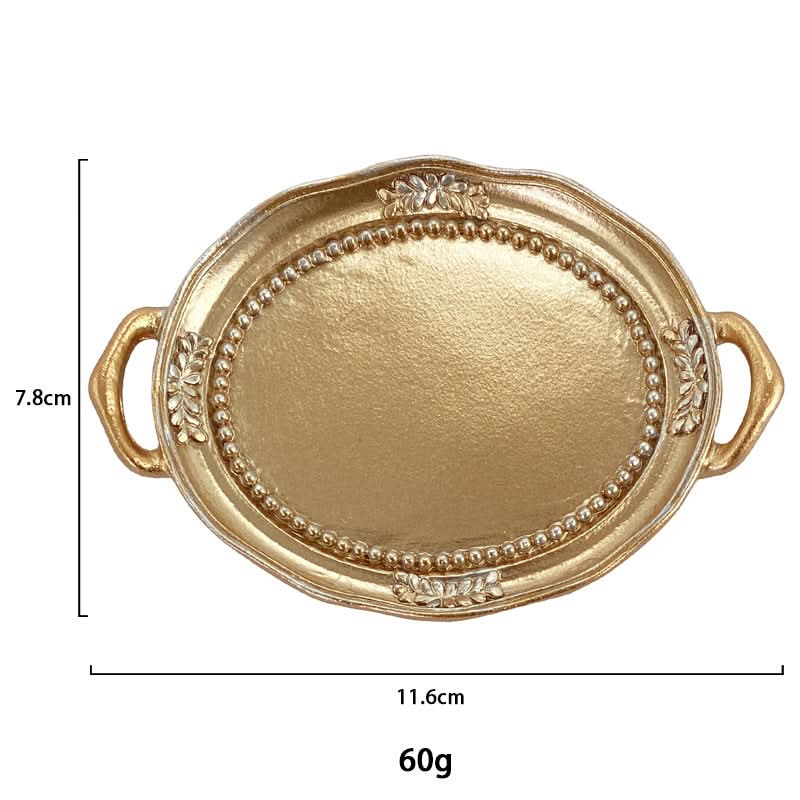 Shiyilian INS Style Creative Resin Candle & Jewelry Tray (Set of 2pcs.)