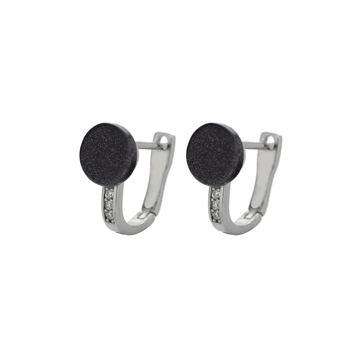 Trendy Rock Texture Stud Earrings – Unisex Jewelry