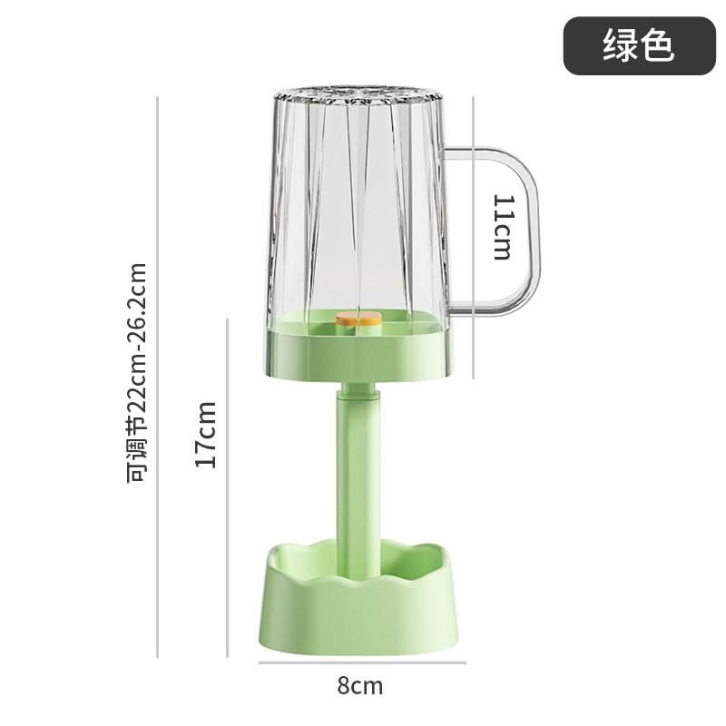 Wall-Mounted Toothbrush Holder with Cups – Mouthwash Cup Storage Organizer
