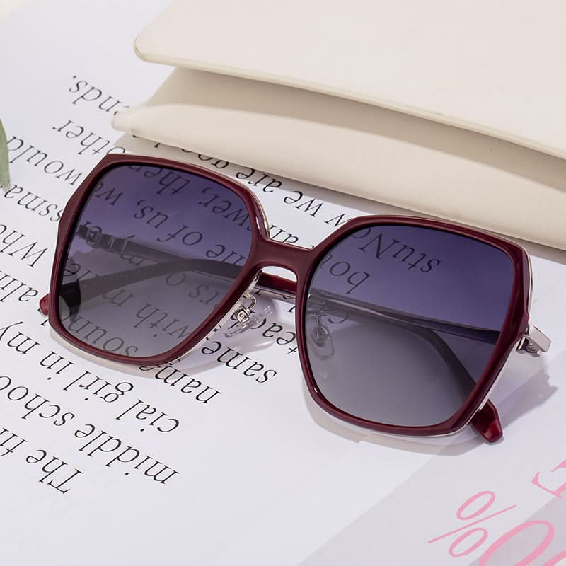 Trendy Square Polarized Sunglasses for Women – UV Protection
