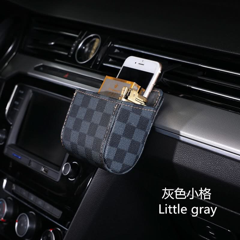 Leather Car Air Vent Storage Box (Set of 2)