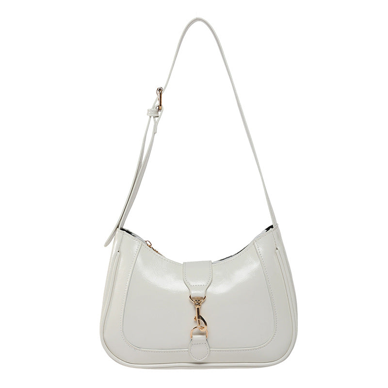 Trendy Women's Shoulder Bag – French-Inspired Armpit Bag with Textured PU