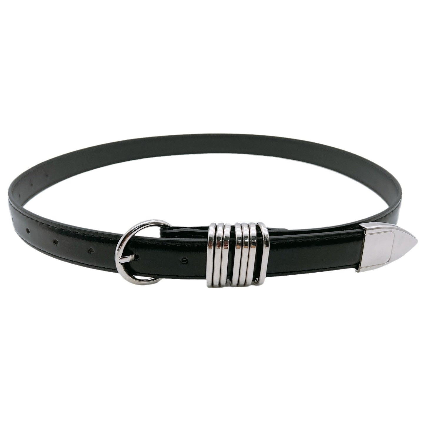 Women’s Fashion Metal Buckle Belt – Stylish Korean-Style Jeans Belt for Everyday Outfits
