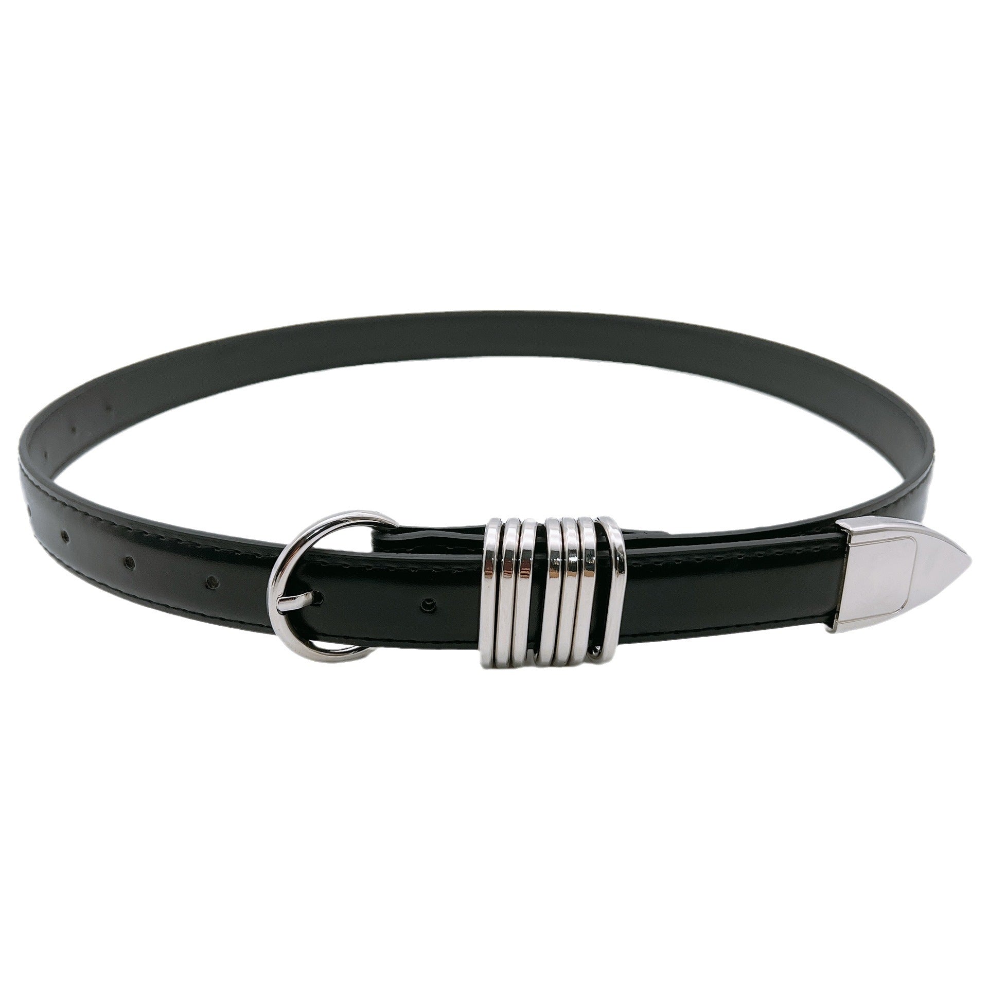 Women’s Fashion Metal Buckle Belt – Stylish Korean-Style Jeans Belt for Everyday Outfits
