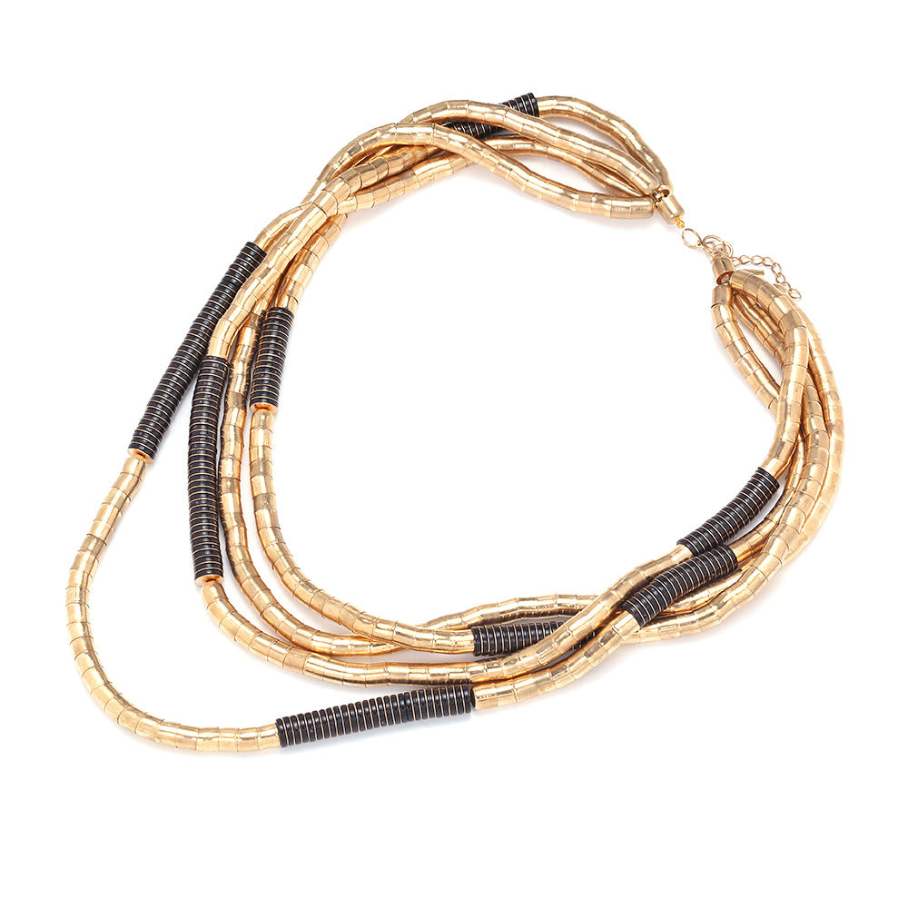 Handmade Beaded Multi-Strand Necklace – Long Statement Jewelry for Women