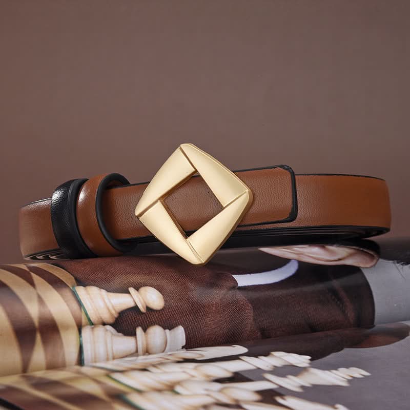 Women's Chic Style Thin PU Leather Belt – Adjustable Waist Belt