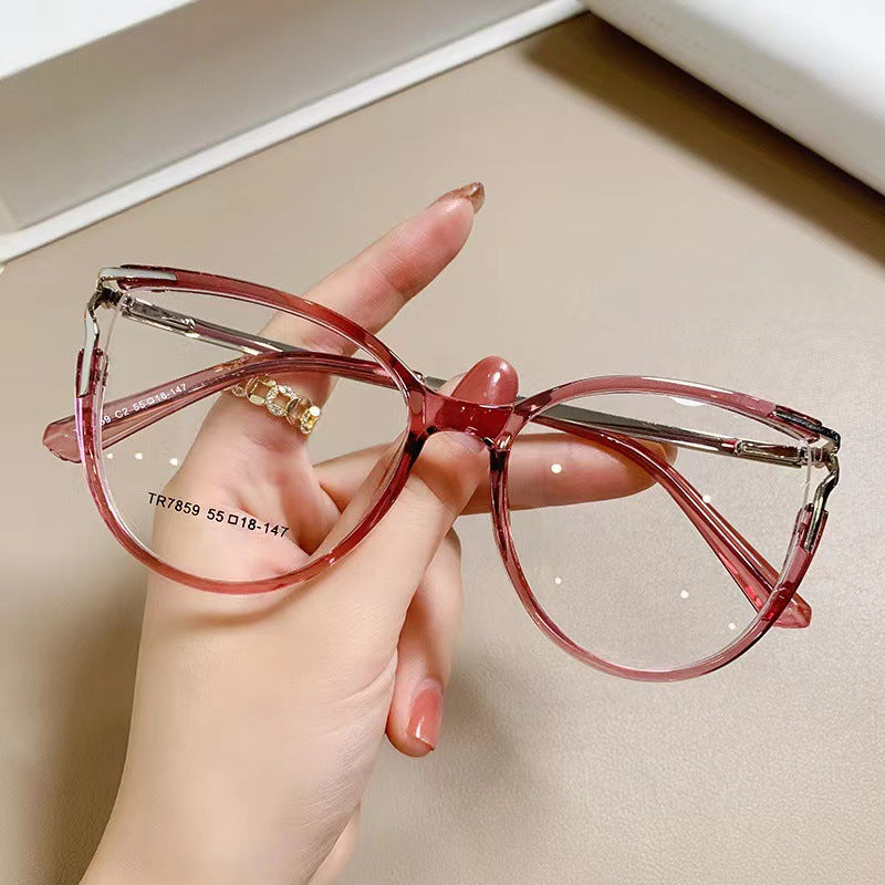 Anti-Blue Light Stylish Computer Glasses For Women – Oval Frame, Gradient Lens