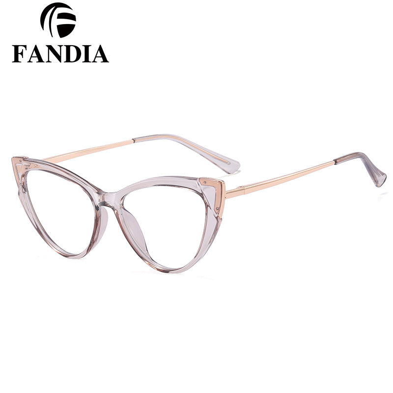 Cat-Eye Blue Light Blocking Glasses for Women – Large Full Frame TR90 Optical Eyewear