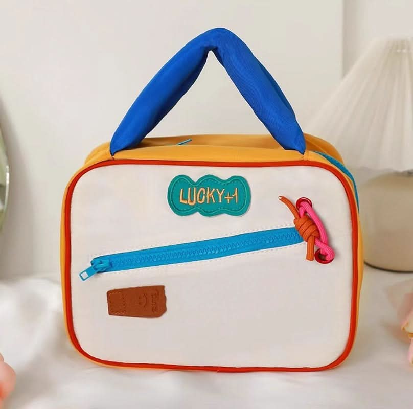 2024 Cute Contrast Color Cosmetic Bag for Women