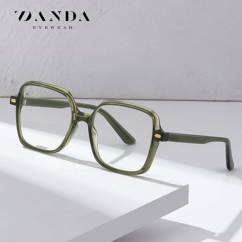 Anti-Blue Light Square Glasses Frame – Unisex 90° Design, Myopia-Ready, Stylish Eyewear