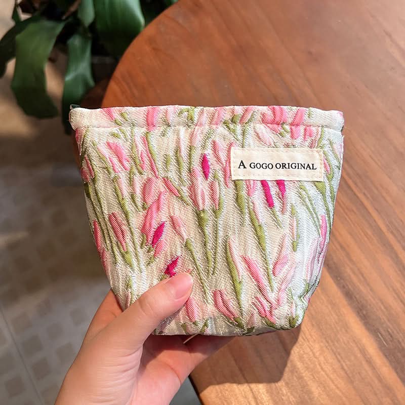 Tulip Cosmetic Bag – Large Capacity Travel Makeup Organizer for Women