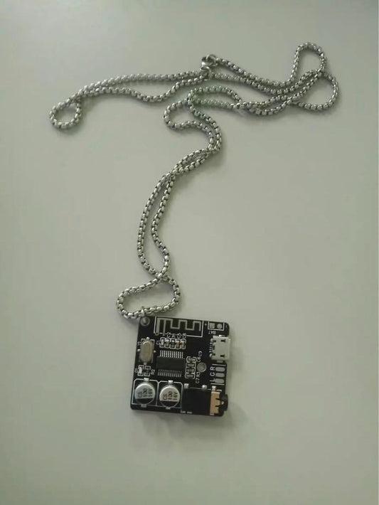 Cyberpunk Mechanical Pendant Necklace, Titanium Steel