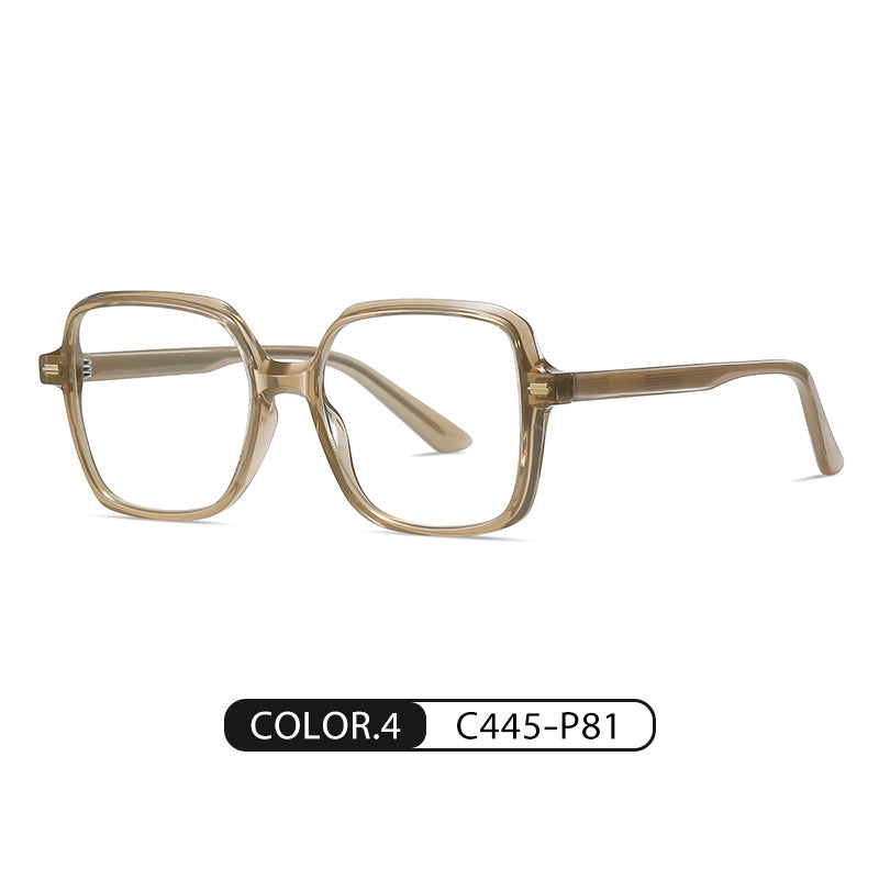 Anti-Blue Light Square Glasses Frame – Unisex 90° Design, Myopia-Ready, Stylish Eyewear