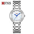 OFNS Diamond Round Pointer Dial Quartz Watch – Waterproof Business Watch for Women