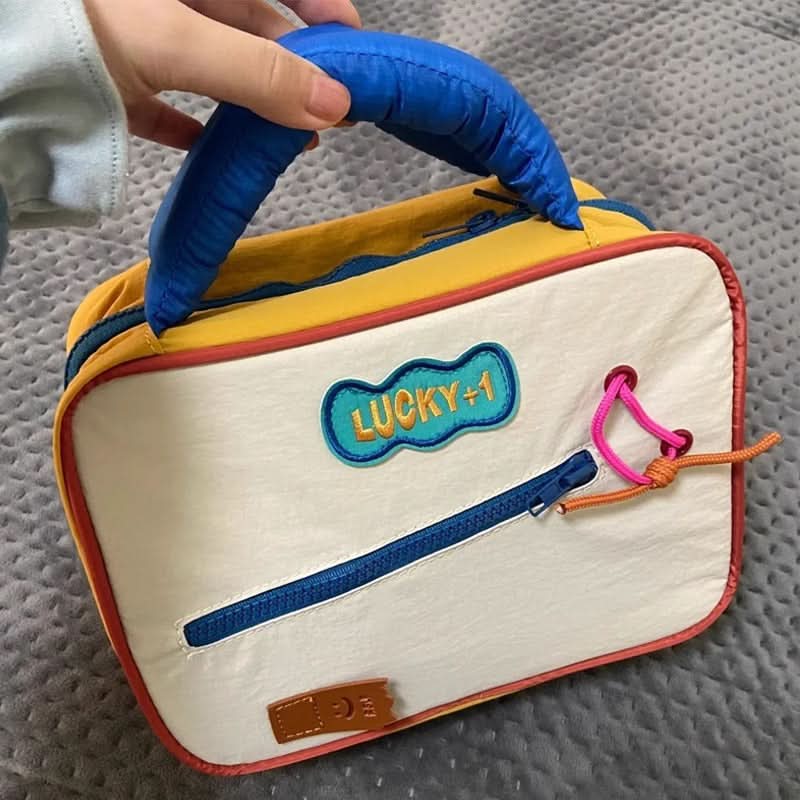2024 Cute Contrast Color Cosmetic Bag for Women
