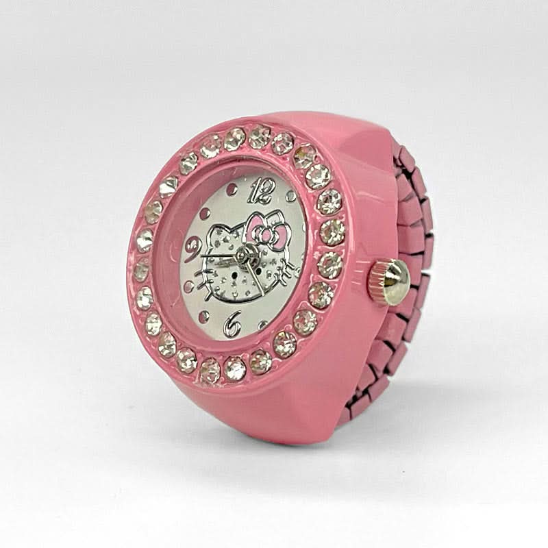 Women's Stylish Ring Watch – Quartz Finger Watch