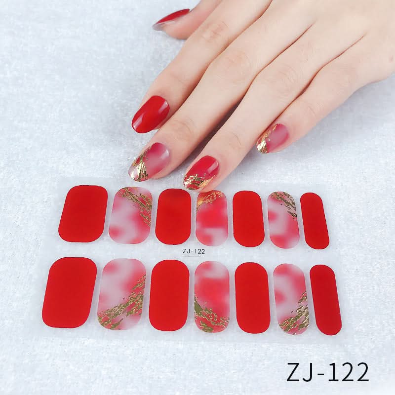 Waterproof 3D Gel Nail Stickers - Durable