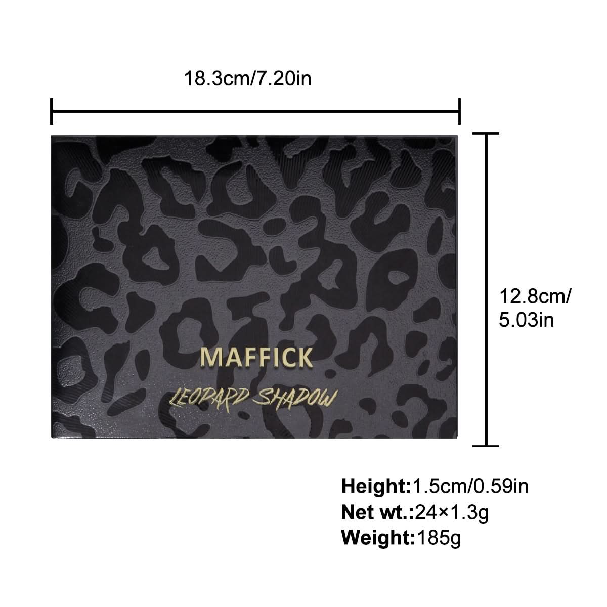 24-Color Leopard Eyeshadow Palette – Chameleon Matte & Pearlescent Shades