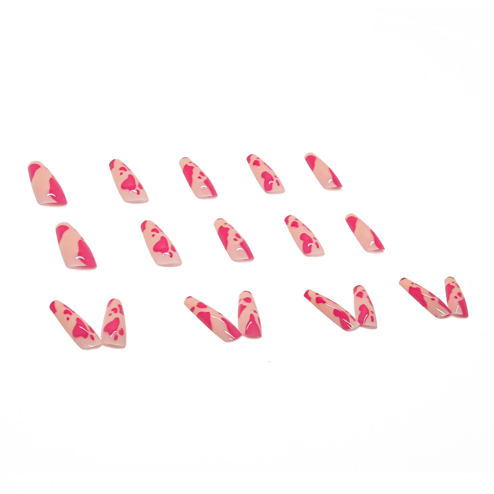 Long Ballet Nail Art Tips –  Press-On Nails (24 Pieces)