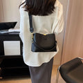 Women's PU Leather Bucket Crossbody Bag – Fashionable Handbag