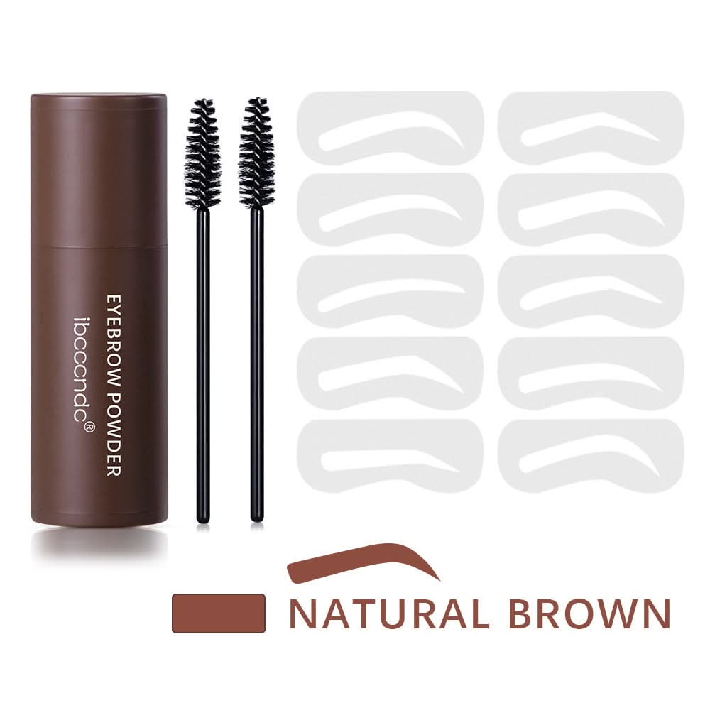 Eyebrow & Hairline Powder – Natural Hairline Shadow & Brow Filler, with Stencils & Brushes