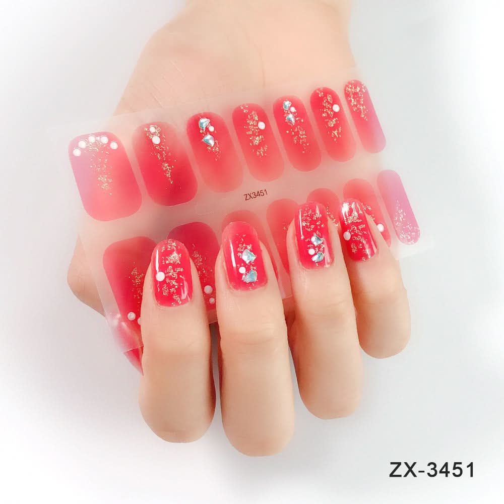 3D Star Diamond Nail Stickers Set