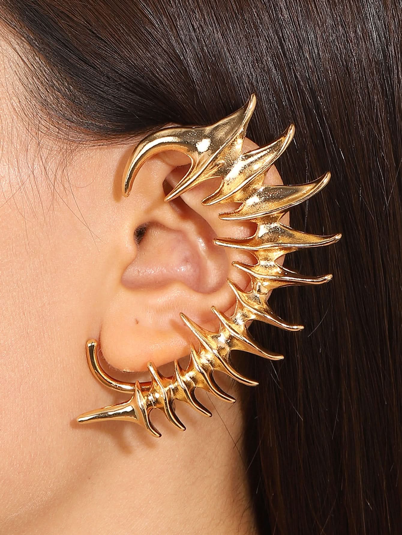 Zircon Spiked Ear Cuff for Women