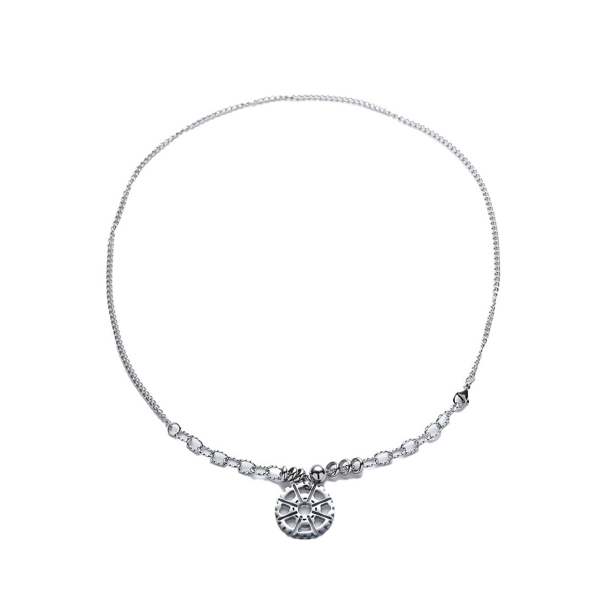 Men’s Gear Pendant Necklace – Hip-Hop Streetwear Chain