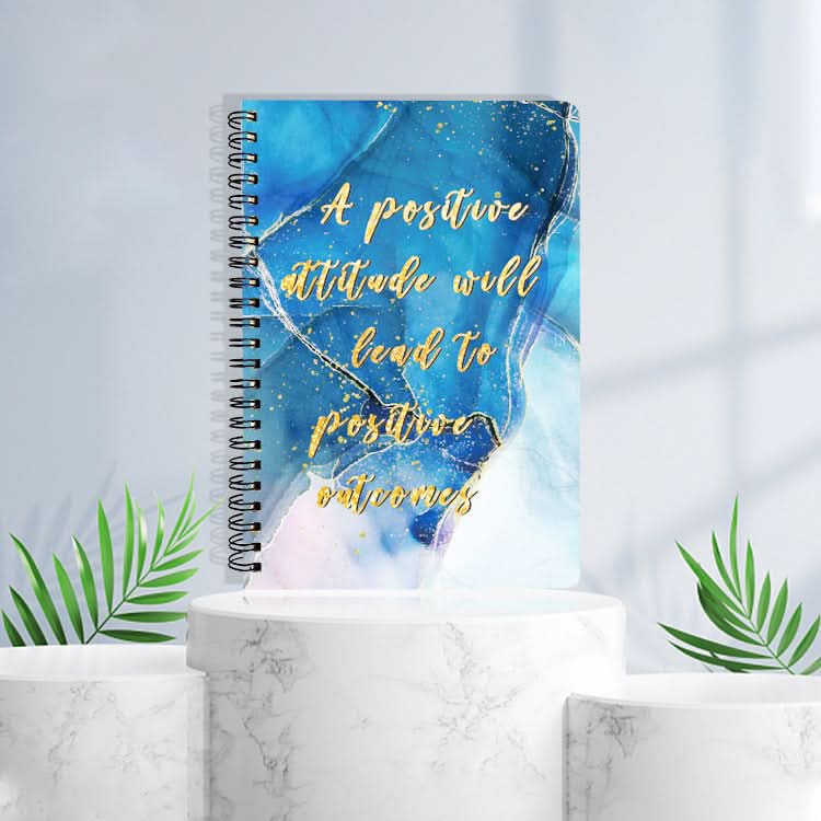 A5 Side Flip Spiral Notebook - Horizontal Line Notepad