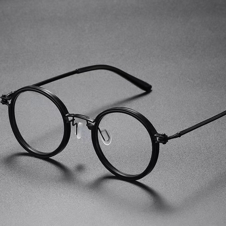 Round Frame Anti-Blue Light Glasses for Women & Men – High Myopia-Ready Resin Lenses