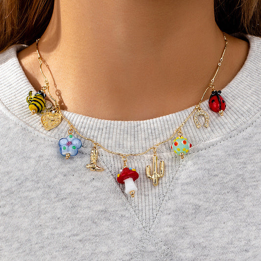 Ocean Charm Pendant Necklace for Women – Beach Style Alloy Jewelry